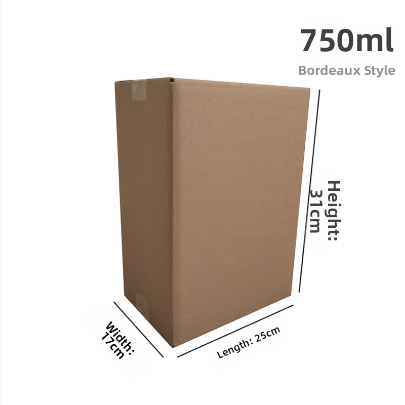 Bor ajándéktok összecsukható kartonból, öt rétegű, szegecsek nélküli kivitel, hullámkartonból, nyomás- és esésálló