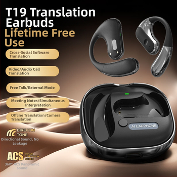 T19 slušalice-prevoditelj za video pozive s Androidom, Bluetooth, domet 5 m, kontrole tipkama i dodirnim zaslonom
