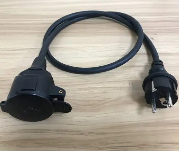 PS Kabl napajanja europskog stila VDE s vodootporanim AC utikačem, PVC omotač, trožilni gumeni kabel
