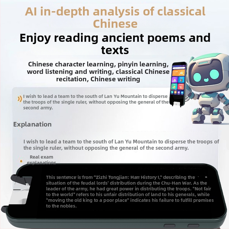 Pix de traducere offline cu Wi-Fi, AI Întrebare‑Răspuns, Clasă Sincronizată, Dicționar Inteligent, Scanare Engleză; Model N13pro, Cod Articol S500/S700, Greutate 263 g, Material ABS, Baterie Li‑ion Reîncărcabilă