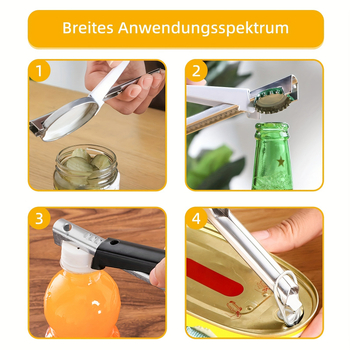 Deschizător de conserve din oțel inoxidabil – multifuncțional, portabil, cu posibilitate de personalizare și imprimare a logo-ului