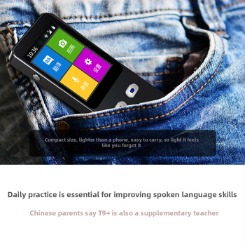 Dispozitiv inteligent de traducere T9 pentru traducere online, chat de grup și comunicare de afaceri transfrontalieră – Type-C, 5V, 125 g, ABS
