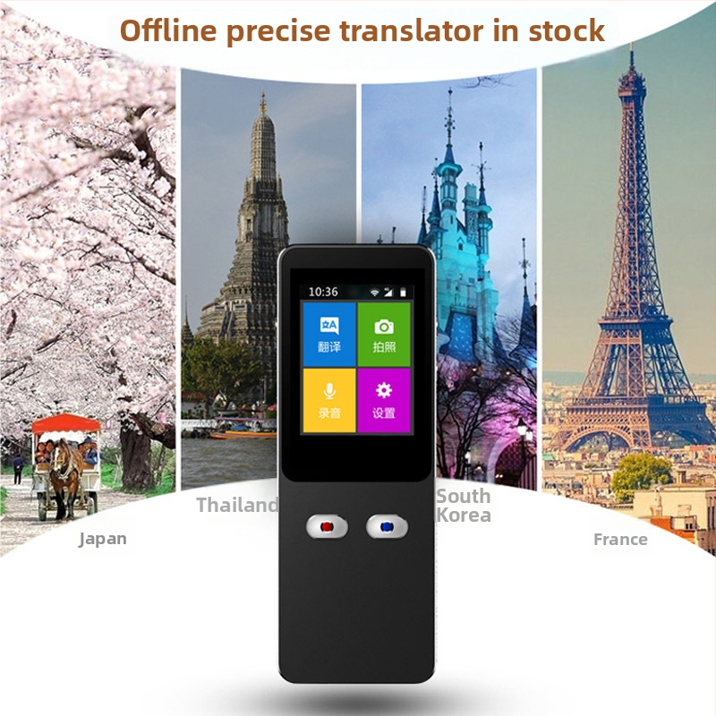 Dispozitiv inteligent de traducere T9 pentru traducere online, chat de grup și comunicare de afaceri transfrontalieră – Type-C, 5V, 125 g, ABS