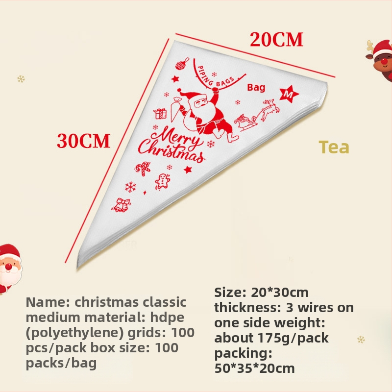 PE dekoračná taška — jednorazová, potravinárskej kvality; na zdobenie tort, čokolády, džemu a krému; balenie 100 kusov; značka Decorating companion; kategória: taška na zdobenie