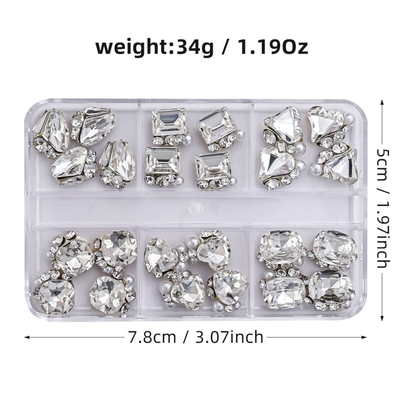 Σετ νυχιών 24 τεμαχίων από οξείδιο του αλουμινίου, βασική συσκευασία