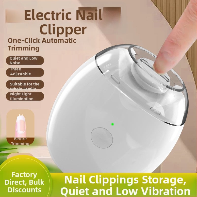 Instrument electric de manichiură pentru bebeluși, pentru copii 3–6 ani, reîncărcare USB, anti-stropire, șlefuire, model mamă-copil