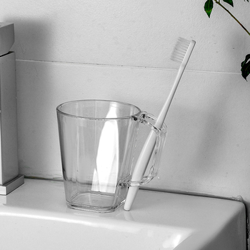 Shun Ying Shang Pin PS materijal, proziran nordijski geometrijski čašica za pranje zuba i ispiranje usta, kućna upotreba (za par)