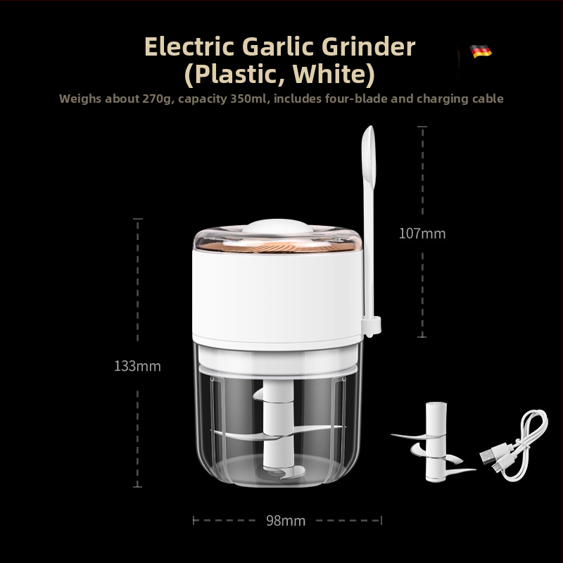 Bosans bežični električni višenamjenski mlin za pastu od češnjaka, tijelo od stakla i PP.