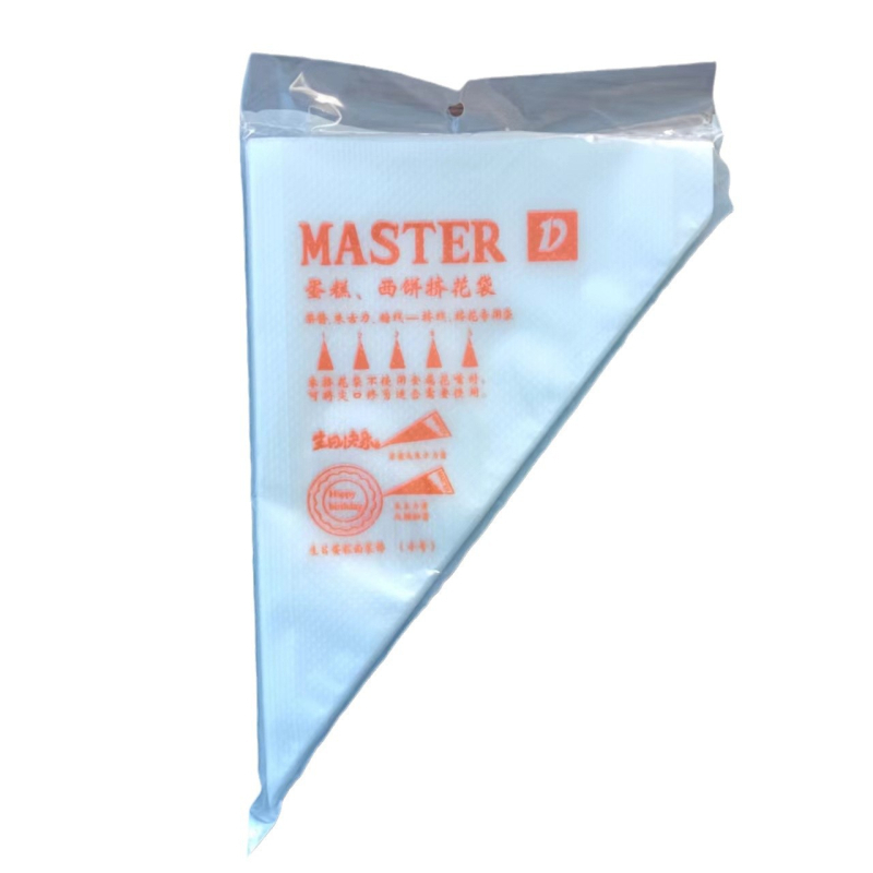 Piping bag set s HDPE materijalom, nepravilan oblik, 100 komada u pakiranju, uključuje vrhove za ukrašavanje