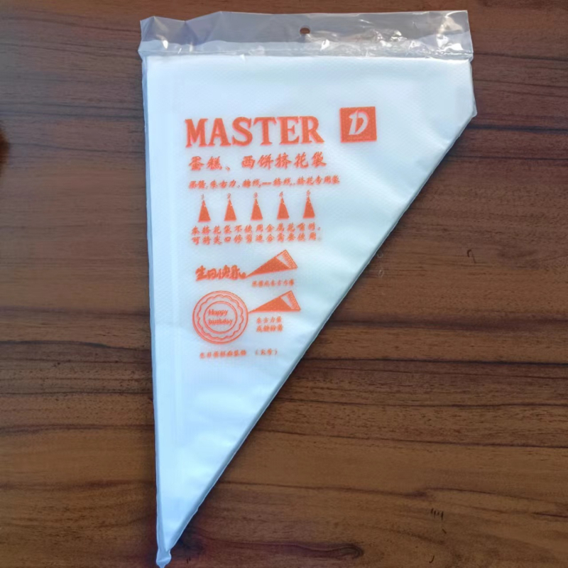 Piping bag set s HDPE materijalom, nepravilan oblik, 100 komada u pakiranju, uključuje vrhove za ukrašavanje