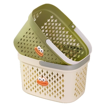 Καλάθι Ντους από PP με Χειρολαβή για Μπάνιο – Ορθογώνιος Αποθηκευτικός Οργανωτής