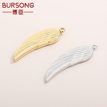Pandantiv cu aripi din oțel inoxidabil, placare electroplată, stil japonez și coreean, brand Bochen