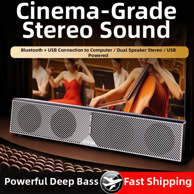 Επιτραπέζια ηχεία PC με USB/Bluetooth, υπογούφερ, 2.0 κανάλια, 6W, 5V, ήχος 3D Surround