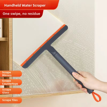 Ръчен чистач за стъкла за баня – пластмасов, едностранен чистач за огледала и мивки