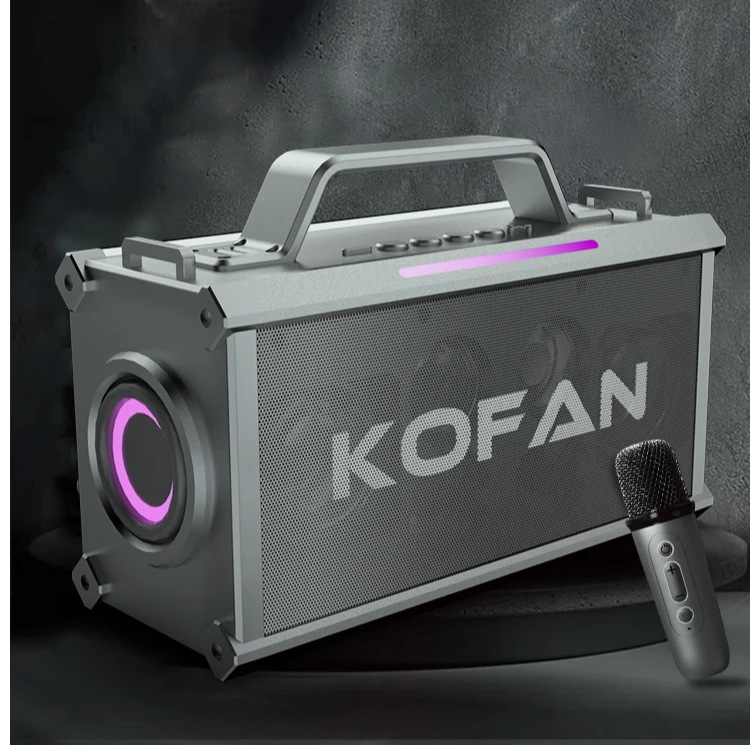 Vezeték nélküli Bluetooth hangszóró karaokehoz, sztereó hangzás, 2 hangszóró, Bluetooth 5.0, 20W, frekvenciaátvitel 100Hz-20kHz, beépített akkumulátor 2000-4000mAh