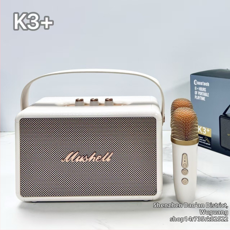 K3+ All-in-One karaoke mikrofón a reproduktor – Bluetooth domáci karaoke systém