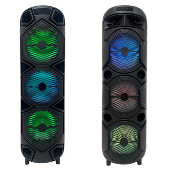 Difuzor Bluetooth portabil cu microfon pentru karaoke, sistem cu 4 difuzoare, 20W, BT 5.3, 100Hz-20kHz, SNR ≥75dB, baterie încorporată 2000-4000mAh