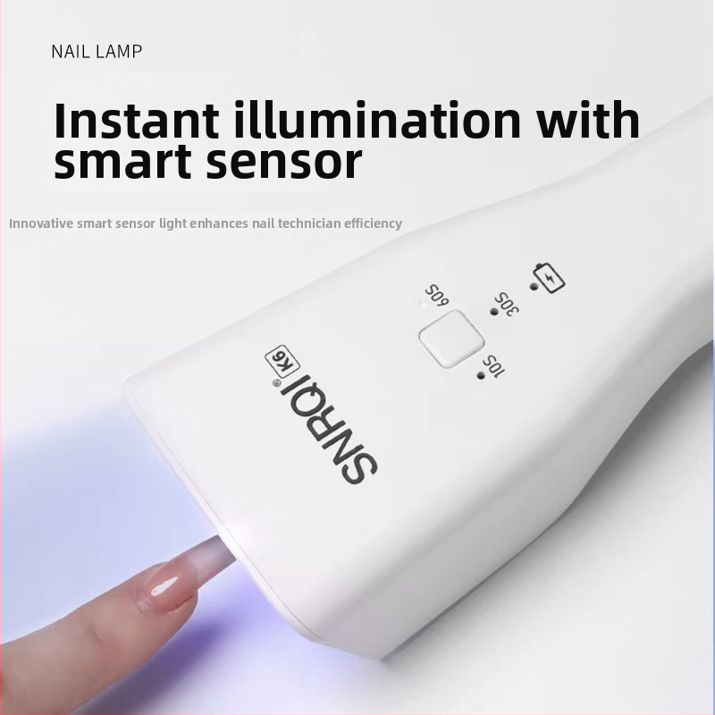 Saiki K6 Prenosná indukčná lampa na nechty, nabíjateľná, pre salóny