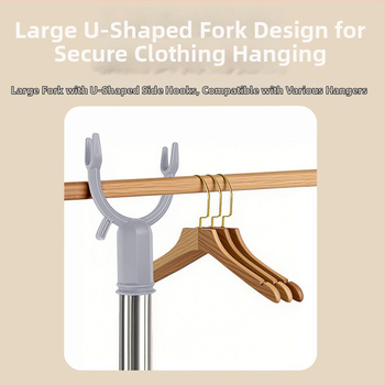 Uscător de haine din oțel inoxidabil cu tijă extensibilă, pentru uz casnic și în cămine - Yushangjia