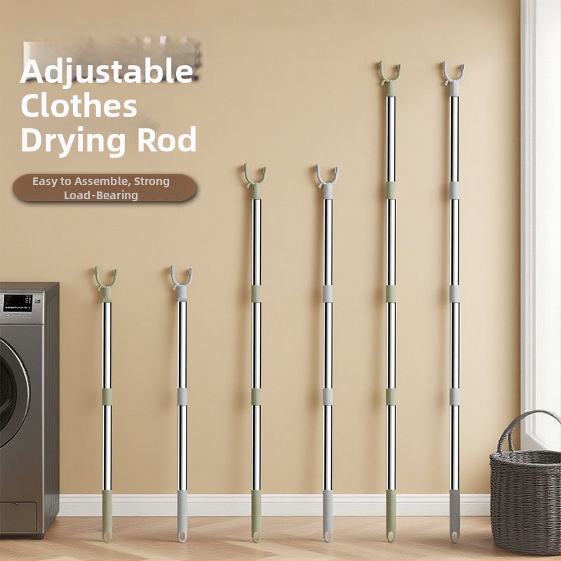 Uscător de haine din oțel inoxidabil cu tijă extensibilă, pentru uz casnic și în cămine - Yushangjia