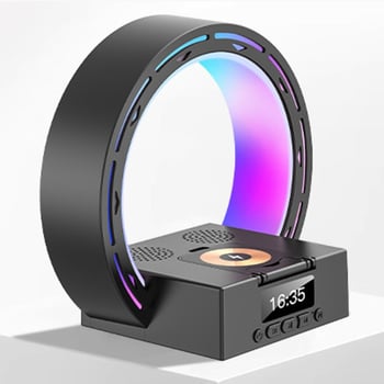 Boxă Bluetooth 3 în 1 cu încărcare wireless pentru telefon și slot pentru card; Bluetooth 5.1, 20Hz-20kHz, rază 10m, baterie încorporată 1000–1200mAh