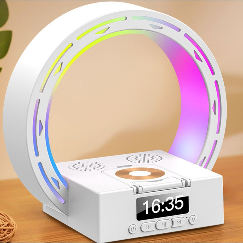 Boxă Bluetooth 3 în 1 cu încărcare wireless pentru telefon și slot pentru card; Bluetooth 5.1, 20Hz-20kHz, rază 10m, baterie încorporată 1000–1200mAh