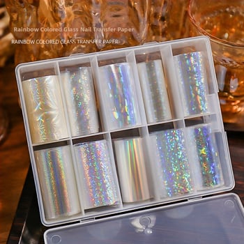 Хартия за прехвърляне на маникюр – лазерен трансфер, модел: Звездно небе, серия Princess