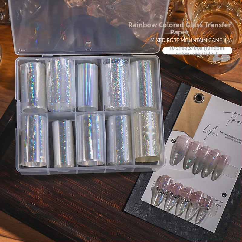 Хартия за прехвърляне на маникюр – лазерен трансфер, модел: Звездно небе, серия Princess