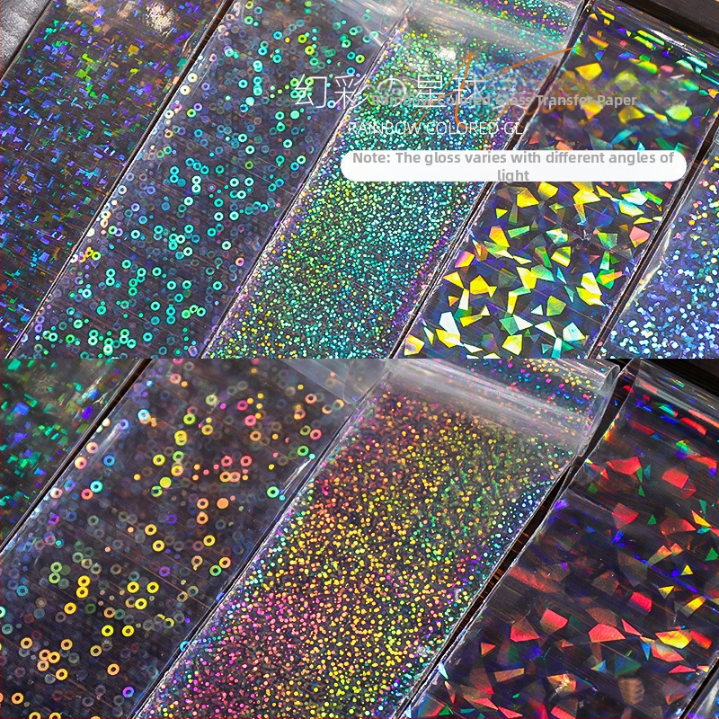 Хартия за прехвърляне на маникюр – лазерен трансфер, модел: Звездно небе, серия Princess