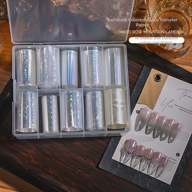 Хартия за прехвърляне на маникюр – лазерен трансфер, модел: Звездно небе, серия Princess