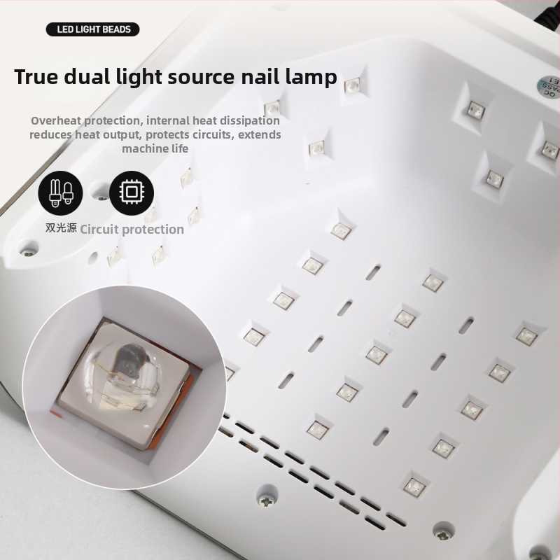 Lampa na nechty s 36 dvojitými svetelnými zdrojmi, inteligentný dizajn, rýchle sušenie UV fototerapie, model Z38