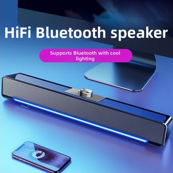 Soundbar Bluetooth 2.1 cu subwoofer, interfață USB, sunet 3D surround