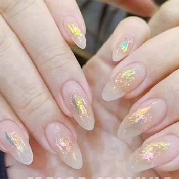 Комплект прах за маникюр с опалов прах и Aurora ефект – поляризиращ прах, снежни кристали, серия Princess