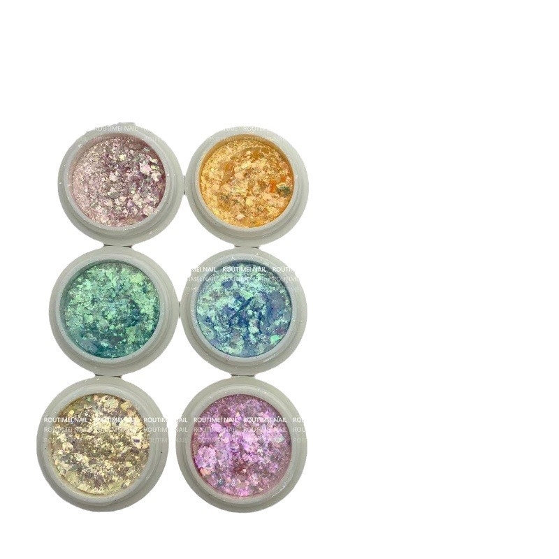 Комплект прах за маникюр с опалов прах и Aurora ефект – поляризиращ прах, снежни кристали, серия Princess