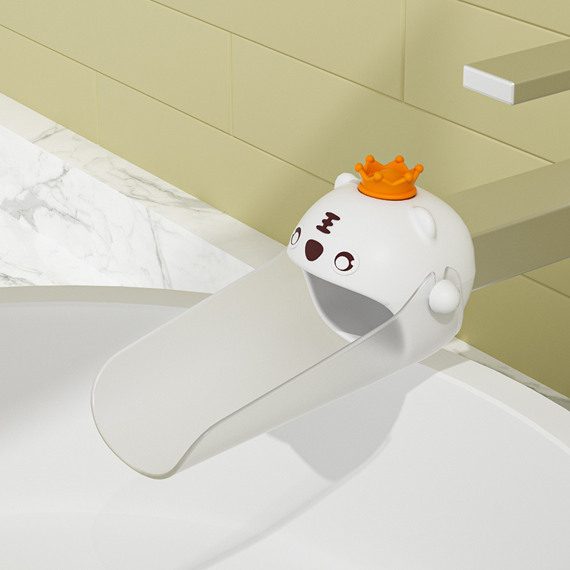 Dječji silikonani produžni nastavak za slavinu – crtić dizajn, protiv prskanja, mogućnost prilagođavanja, tiskani logotip, Father Shield, Little Tiger serija