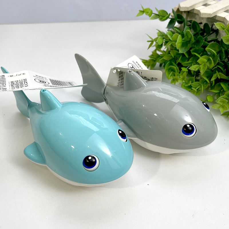 Hongzhi Műanyag rugós fürdőjáték – kis cápa, 0–3 éveseknek