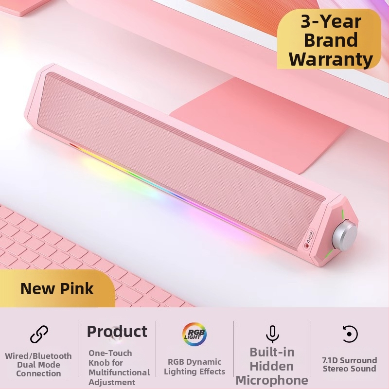 Difuzor pentru calculator desktop A010 Esports — Bluetooth + USB, difuzoare duale, 10W, Dolby Digital