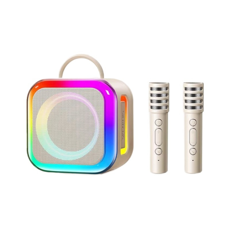 K89 Microfon și difuzor karaoke fără fir – Bluetooth 5.3, baterie încorporată 2000–4000 mAh, răspuns în frecvențe 200 Hz–8 kHz, SNR ≥75 dB, Putere nominală 10 W