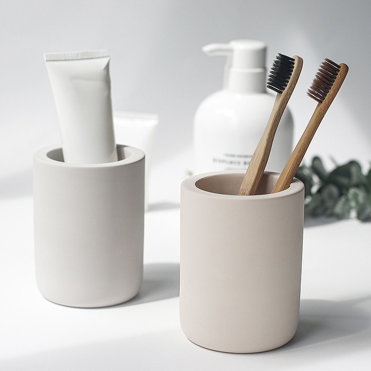 Fürdőszobai diatomit fogkefetartó, fúrás nélküli telepítéshez, nedvességálló, gyorsan száradó tároló