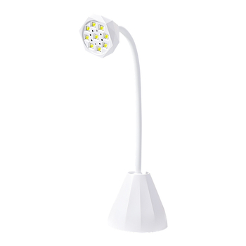 Manikűr fototerápiás készülék intelligens érzékelővel és újratölthető akkumulátorral, szalonminőségű lámpa; Diamond Table Lamp modell; Zhejiang eredetű; OEM