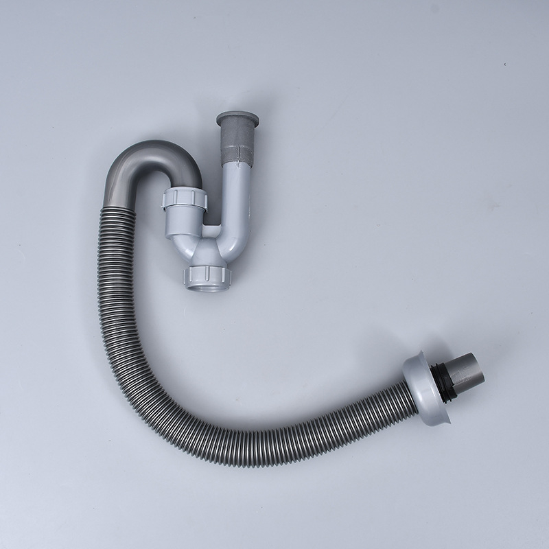 S-alakú mosdócső szett – PP anyag, S-alakú forma, forgatható lemez, modern minimalist stílus, testreszabható feldolgozás