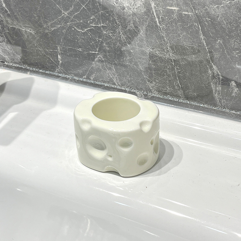 Kerámiából készült elektromos fogkefetartó, fúrás nélküli szereléssel, fogkrém tárolóval, fürdőszobába