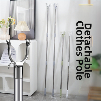 Bară de uscat haine cu braț extensibil pentru balcon, oțel inoxidabil, marca Unique, stil modern minimalist