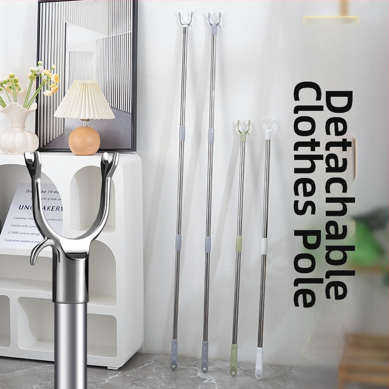 Bară de uscat haine cu braț extensibil pentru balcon, oțel inoxidabil, marca Unique, stil modern minimalist