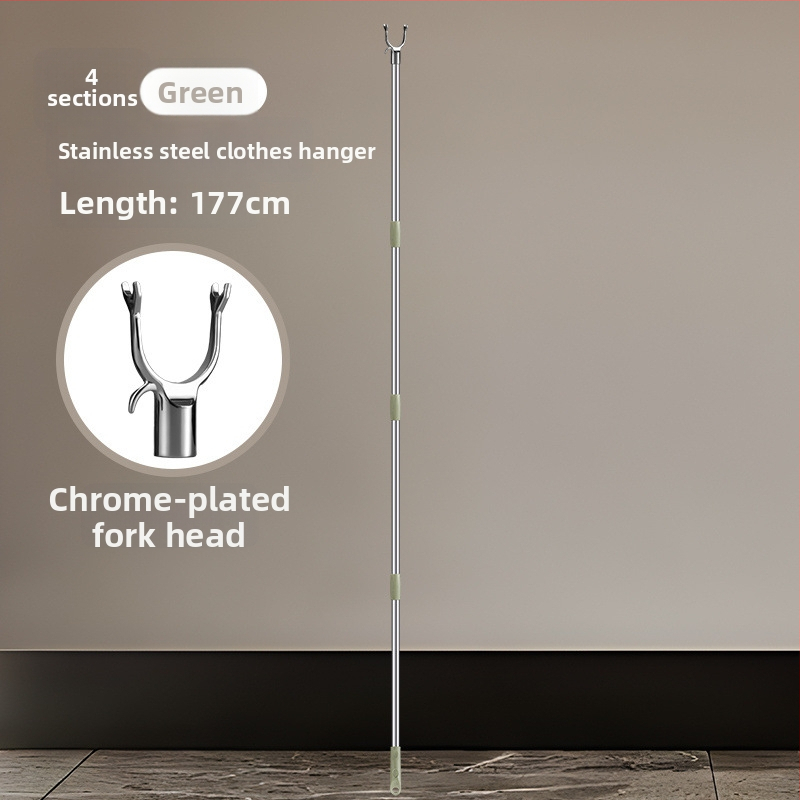 Bară de uscat haine cu braț extensibil pentru balcon, oțel inoxidabil, marca Unique, stil modern minimalist