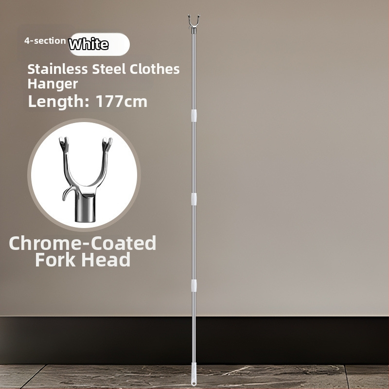 Bară de uscat haine cu braț extensibil pentru balcon, oțel inoxidabil, marca Unique, stil modern minimalist