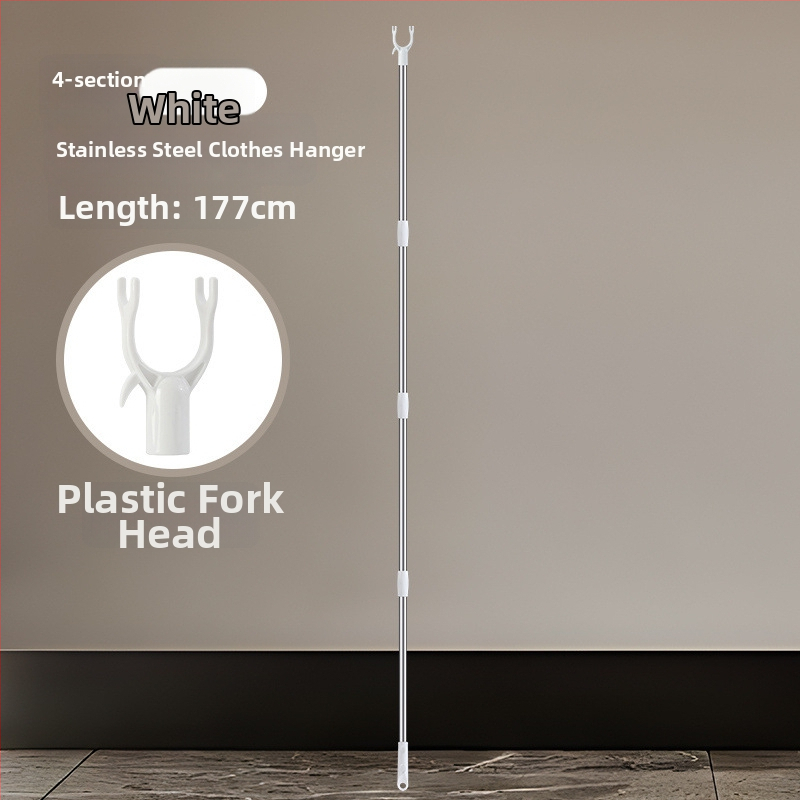 Bară de uscat haine cu braț extensibil pentru balcon, oțel inoxidabil, marca Unique, stil modern minimalist