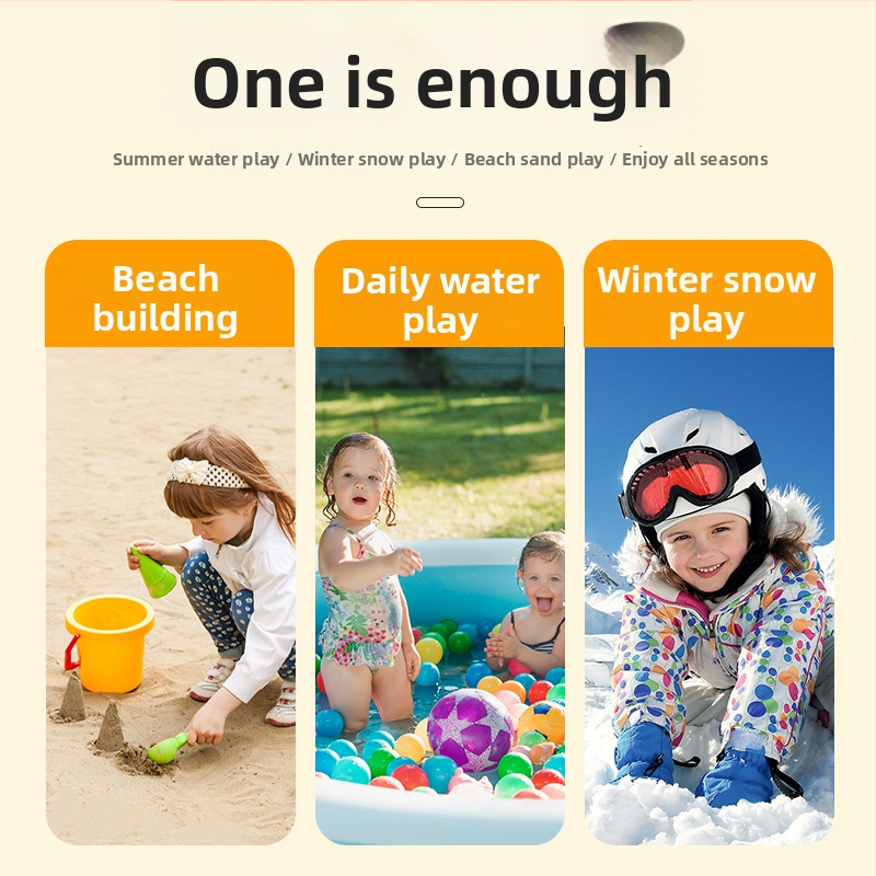 Kanta za dječju igru s pijeskom i vodom na plaži | PP materijal, igračka za plažu, vrtni alat
