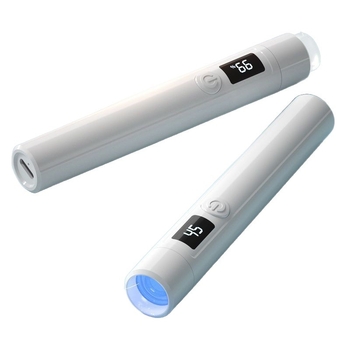 Kézben tartható manikűrlámpa kijelzővel, kompakt hordozható manikűr lámpa beépített akkumulátorral