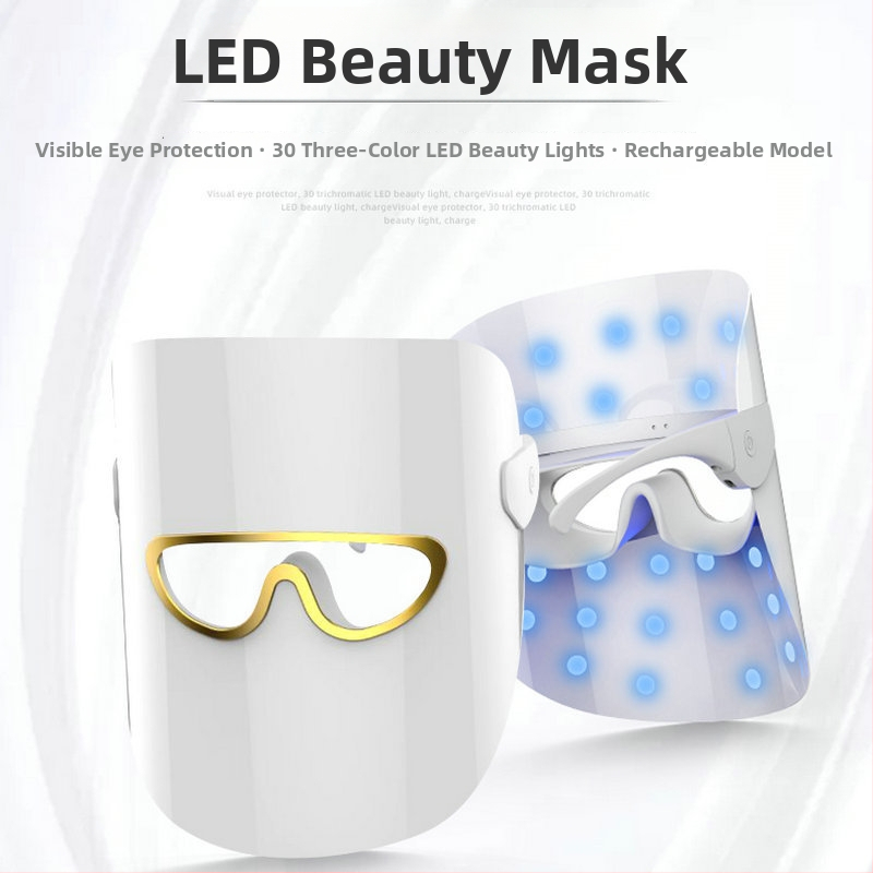 Hordozható fototerápiás arcmaszk a bőrmegújításért, beépített 300–500 mAh akkumulátor, IPX6 vízálló, otthoni használatra